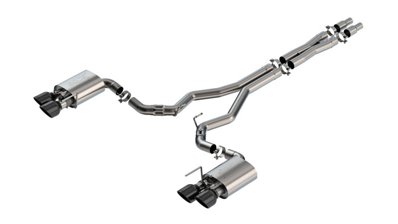 Borla 2024 Ford Mustang Dark Horse 5.0L V8 w/Active Exhaust ATAK Cat-Back Exhaust System - BC Tips - DTX Performance