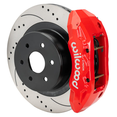 Wilwood 99-18 Chevy Silverado/GMC Sierra 16x1.25 D&S Rotor TX4R 4 Piston Rear Brake Kit - Red, performance car parts from DTX Performance