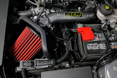 AEM 2016 Honda Civic 2.0L L4 Gunmetal Cold Air Intake shown installed, performance car parts by DTX Performance.
