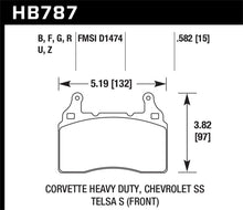 Load image into Gallery viewer, Hawk 15-17 Chevy Corvette Performance Ceramic Street Front Brake Pads - DTX Performance