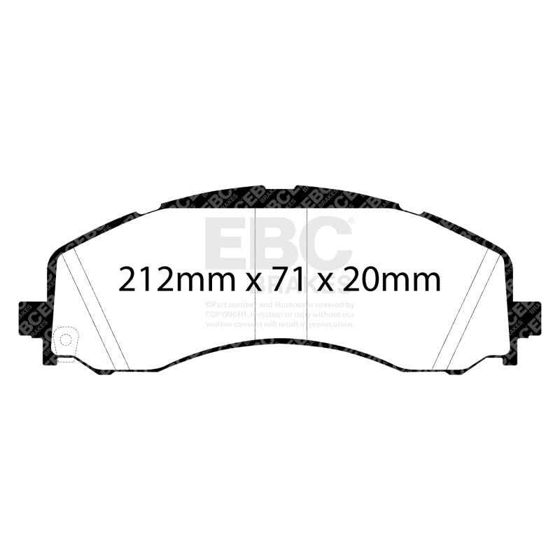 EBC 2020+ Ram 2500 HD 6.4L Greenstuff Front Brake Pads