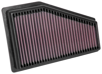K&N 2019 Jeep Cherokee L4-2.4L V6-3.2L F/I Replacement Drop In Air Filter from DTX Performance for engine performance upgrades