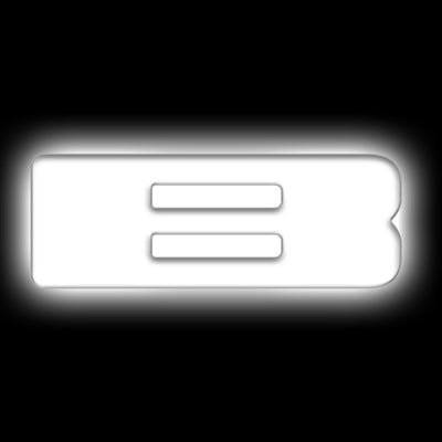 ORACLE Lighting Universal Illuminated LED Letter Badges - Matte Wht Surface Finish - B for performance car parts