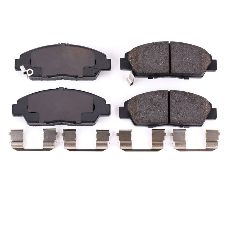 Power Stop 92-96 Honda Prelude Front Z17 Evolution Ceramic Brake Pads w/Hardware - DTX Performance