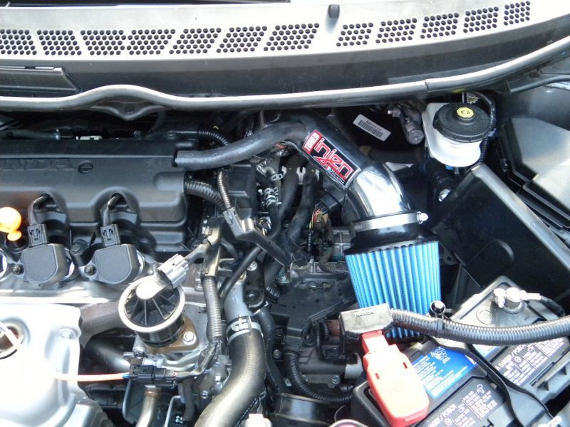 Injen 06-11 Honda Civic Ex 1.8L 4cyl Black Tuned Air Intake w/ MR Tech/Nano-Fiber Dry Filter - DTX Performance