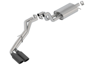 Borla 2019 Ford Ranger XL/XLT/Lariat 2.3L 2/4WD WB S-Type Catback Exhaust w/ Dual Blk Chrome Tips for performance cars.
