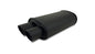 Vibrant StreetPower FLAT BLACK Oval Muffler dual outlet - performance exhaust for high performance cars at DTX Performance