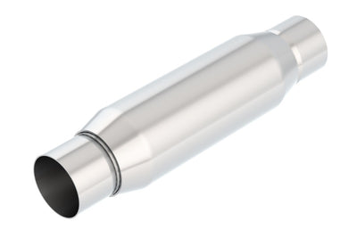 Borla CrateMuffler Resonator Option 2.25in Center/Center 3.5in Round x 10in for performance car parts and exhaust systems