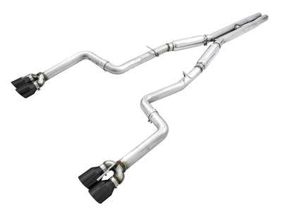 AWE Tuning 2015+ Dodge Challenger 6.4L/6.2L SC Track Edition Exhaust - Quad Diamond Black Tips, performance car parts DTX Performance