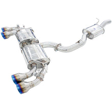 Load image into Gallery viewer, Invidia 2022+ Volkswagen Golf R MK8 76mm R400 Valved Cat Back Exhaust Rolled TI Tips