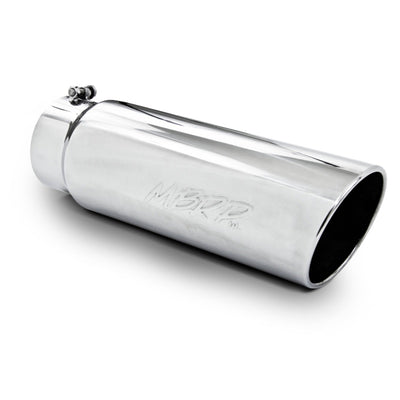 MBRP Universal Tip 6in OD Angled Rolled End 5in Inlet 18in Lgth T304 Exhaust for performance upgrades at DTX Performance