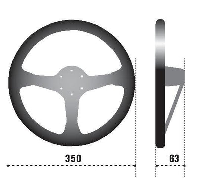 Sparco Steering Wheel L777 Leather Black, perfect for performance car parts and tuning upgrades by veteran-owned DTX Performance shop.