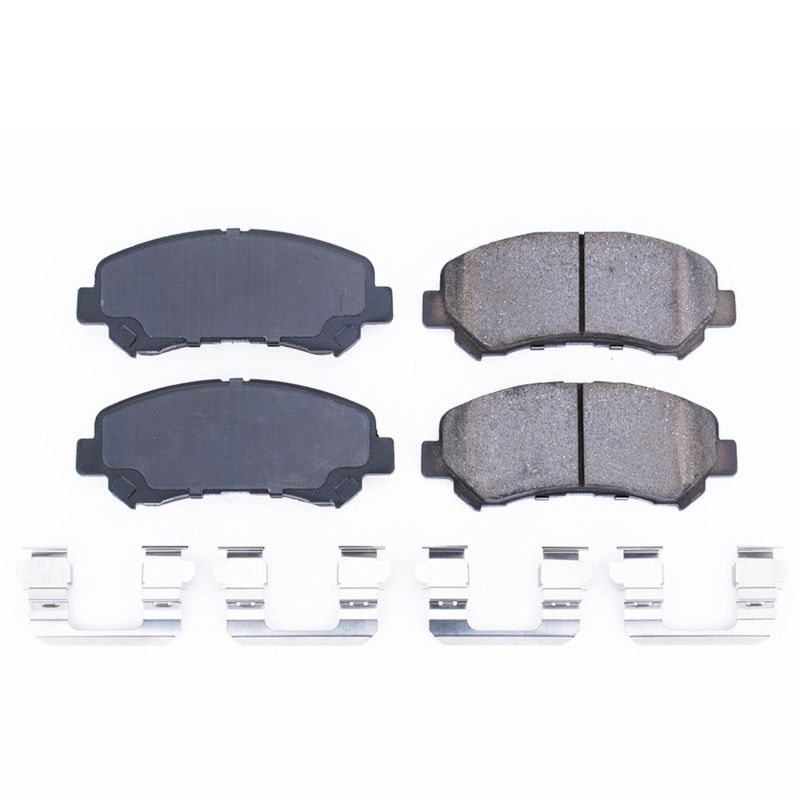 Power Stop 08-13 Nissan Rogue Front Z17 Evolution Ceramic Brake Pads w/Hardware - DTX Performance