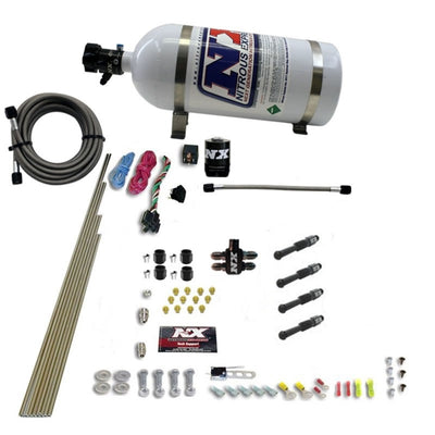 Nitrous Express Dry Direct Port Nitrous Kit 4 Cyl w/10lb Bottle for performance car parts and tuning upgrades by DTX Performance.