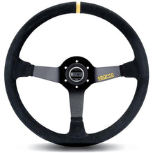 Load image into Gallery viewer, Sparco Steering Wheel 368 Suede Black, ideal for performance car parts, available at DTX Performance, veteran owned performance shop.