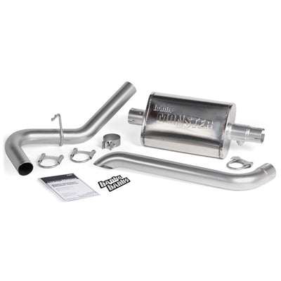 Banks Power 87-01 Jeep 4.0L Cherokee Monster Exhaust System with performance upgrades parts.