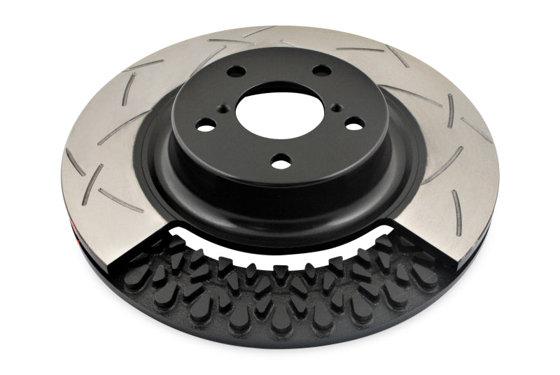 DBA 08+ EVO X Front Slotted 5000 Series 2 Piece Rotor Assembled w/ Black Hat - DTX Performance