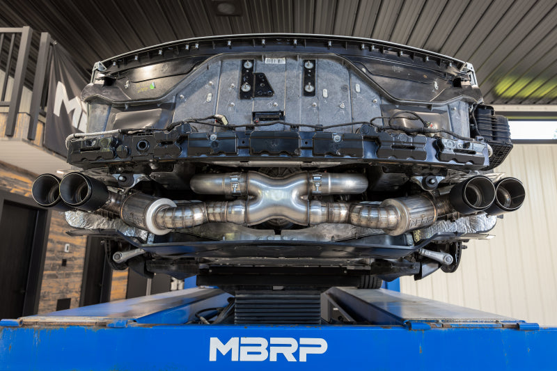 MBRP 20-24 Chevrolet Corvette C8 3in Active Cat Back Quad Split Rear Exit Exhaust w/ AFM Sims - DTX Performance