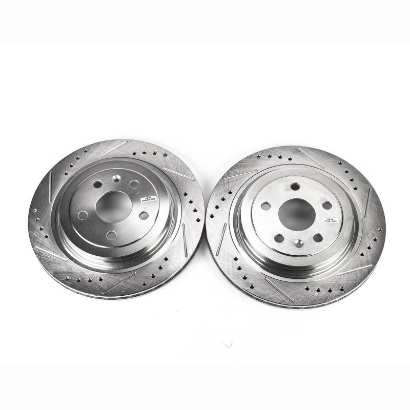 Power Stop 08-14 Cadillac CTS Rear Evolution Drilled & Slotted Rotors - Pair - DTX Performance