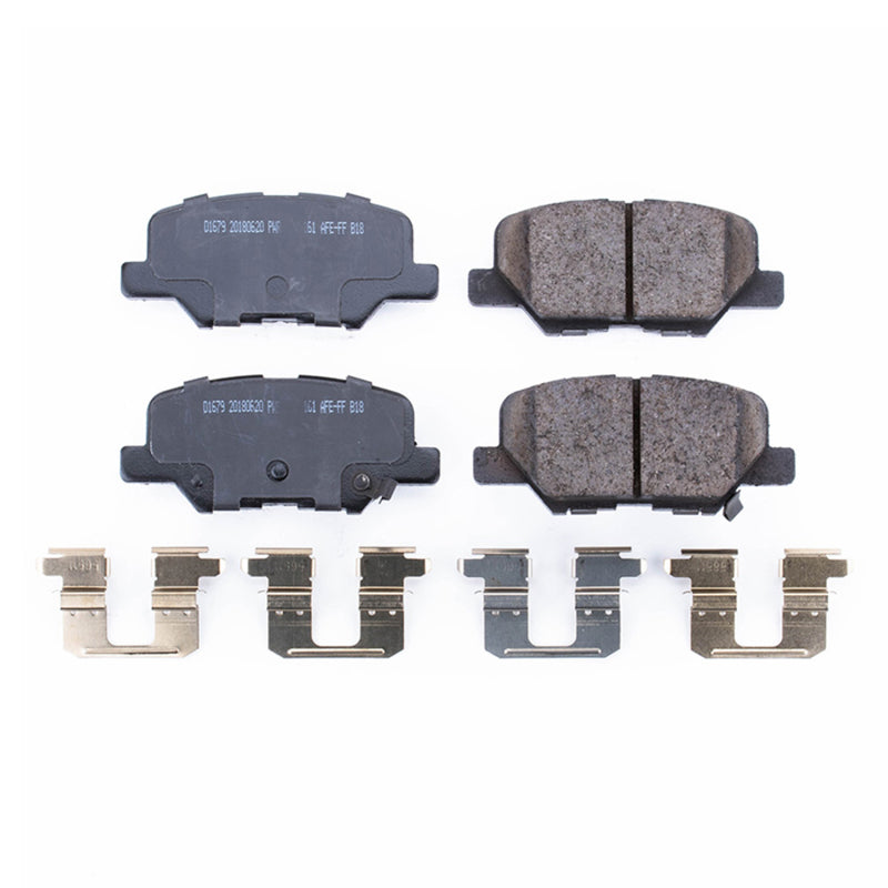 Power Stop 14-16 Mazda 3 Rear Z17 Evolution Ceramic Brake Pads w/Hardware - DTX Performance