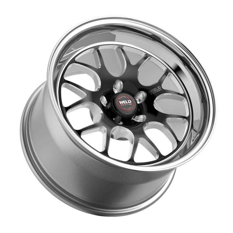Weld S77 15x8 / 5x120.65 / 4.5 BS / 3.18 HB - Black Center - Polished Shell - Non-BL Wheel