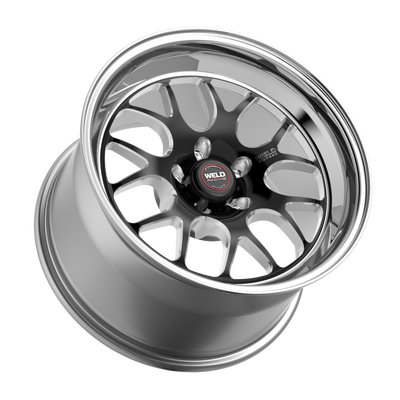 Weld S77 20x7 / 5x115 / 4.3 BS / 3.18 HB - Black Center - Polished Shell - Non-BL Wheel