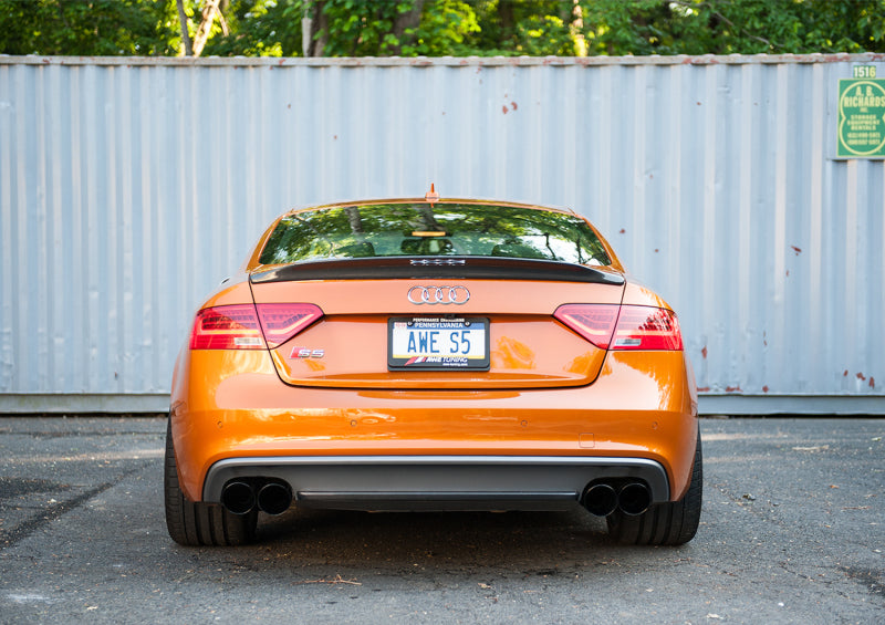 AWE Tuning Audi B8.5 S5 3.0T Track Edition Exhaust - Diamond Black Tips (102mm) - DTX Performance