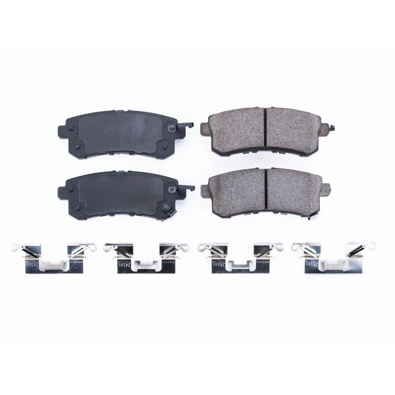 Power Stop 11-13 Infiniti QX56 Rear Z17 Evolution Ceramic Brake Pads w/Hardware - DTX Performance