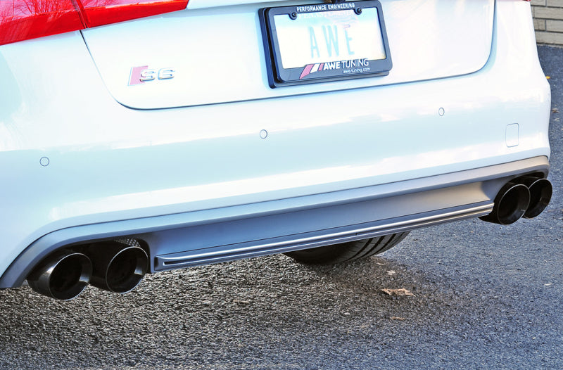 AWE Tuning Audi C7 / C7.5 S6 4.0T Track Edition Exhaust - Diamond Black Tips - DTX Performance