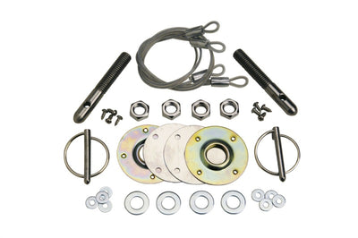 Ford Racing Hood Latch & Pin Kit for performance car parts, ideal for classic Mustangs; perfect for performance upgrades by DTX Performance.
