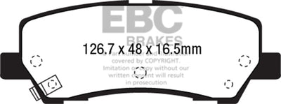 EBC 2015+ Ford Mustang 5.0L Bluestuff Rear Brake Pads, high performance brakes, racing suspension, veteran owned performance shop