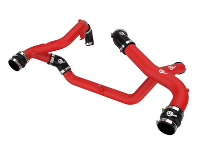 aFe 22-23 Ford Explorer BladeRunner Aluminum Hot and Cold Charge Pipe Kit - Red, performance car parts by DTX Performance
