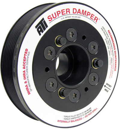 ATI Damper - 5.67in - Alum - 6 Grv - Mitsubishi Evo 10 - 3 Percent UD - 08+ - 1Pc, DTX Performance, engine performance parts