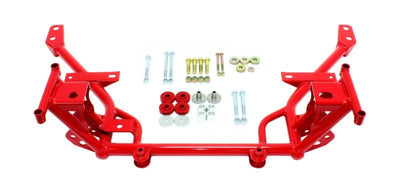 BMR 05-14 S197 Mustang K-Member w/ STD. Motor Mounts and STD. Rack Mounts - Red, high performance car parts by DTX Performance