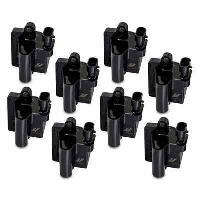 Mishimoto 99-07 GM Square Style Engine Ignition Coil Set for performance car tuning and high performance auto parts.