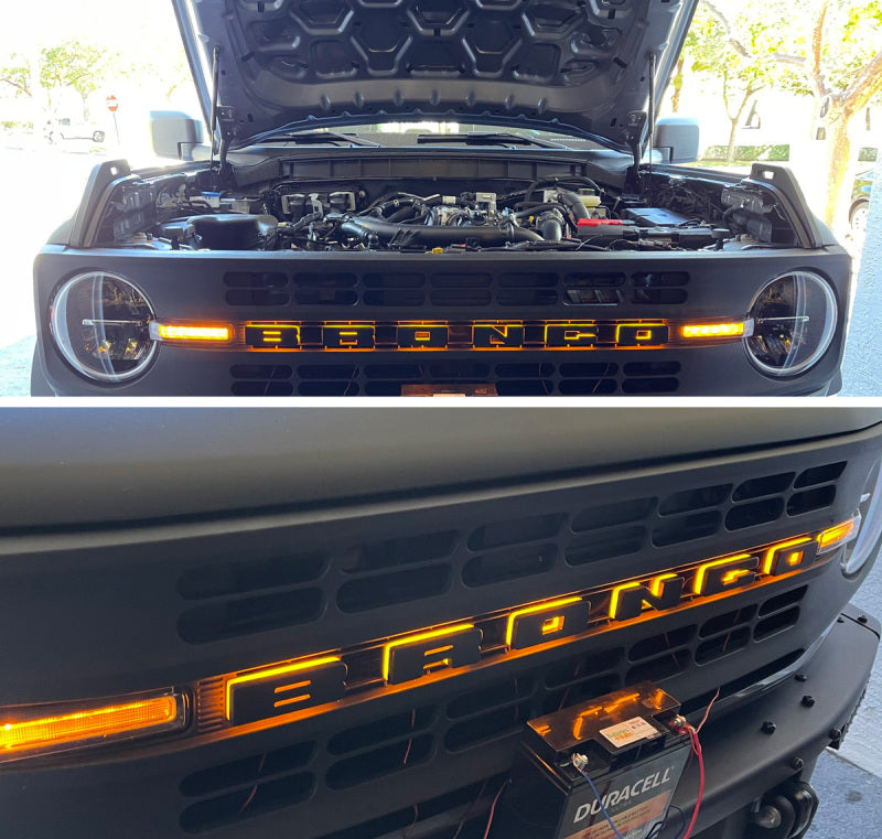 ORACLE Lighting Universal Illuminated LED Letter Badges - Matte Blk Surface Finish - O; performance car parts by DTX Performance.