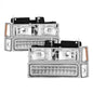 xTune 92-94 Blazer Full Size Corner/LED Bumper Headlights Chrome with performance car parts by DTX Performance