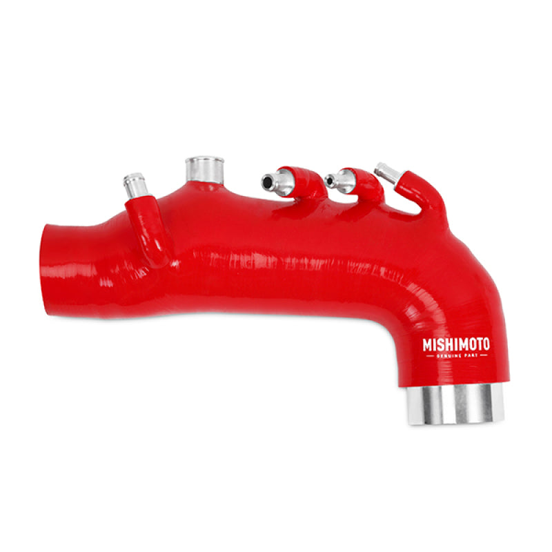 Mishimoto 08 Subaru WRX Red Silicone Induction Hose - High performance auto parts for engine upgrades.