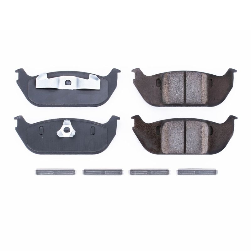 Power Stop 03-05 Lincoln Aviator Rear Z17 Evolution Ceramic Brake Pads w/Hardware - DTX Performance