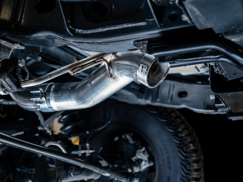 AWE Tuning 2021+ Ford Bronco 0FG Exhaust (No Tips) w/ Bash Guard - DTX Performance