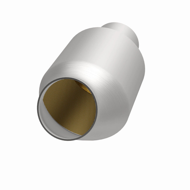 MagnaFlow Conv Univ 2.25inch C/A Met. performance car part for engine upgrades by DTX Performance, featuring stainless steel construction.