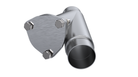 QTP 2.25in Weld-On QTEC Exhaust Cutout Y-Pipe for performance car parts and upgrades at DTX Performance shop.