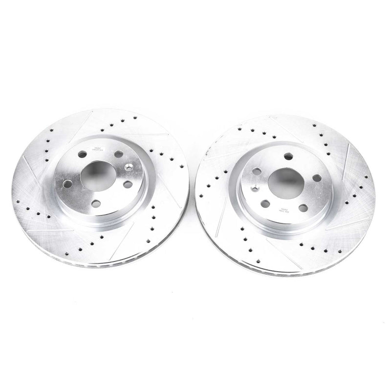 Power Stop 08-14 Cadillac CTS Front Evolution Drilled & Slotted Rotors - Pair - DTX Performance