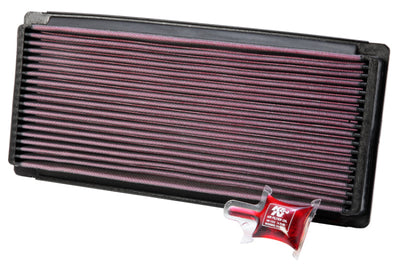 K&N 97-96 Ford 4.9L/5.0L / 87-97 5.8L/7.5L Drop In Air Filter for performance upgrades at DTX Performance