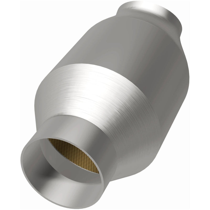 MagnaFlow Conv Univ 2.25inch C/A Met., performance car parts, high performance auto parts, stainless steel catalytic converter