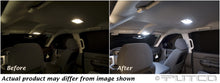 Load image into Gallery viewer, Putco 14-14 Chevrolet Silverado HD Ext Cab Premium LED Dome Lights interior comparison