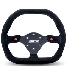 Load image into Gallery viewer, Sparco Steering Wheel 310X260 Suede Black for performance upgrades at DTX Performance, high performance auto parts.