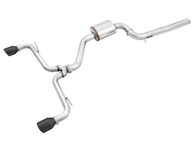 AWE Tuning VW MK7 GTI Track Edition Exhaust - Diamond Black Tips, performance car parts from DTX Performance, veteran owned shop