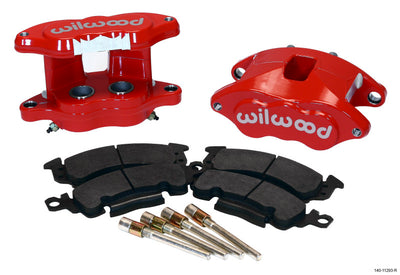 Wilwood D52 Rear Caliper Kit - Red 1.25 / 1.25in Piston 1.04in Rotor, high performance brakes, DTX Performance