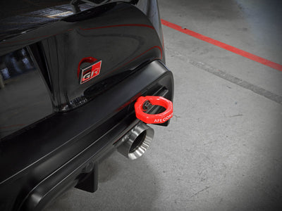 aFe Control Rear Tow Hook Red 20-21 Toyota GR Supra (A90) for performance car parts